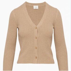 Aritzia Wilfred Brown Manila Cardigan Size Large